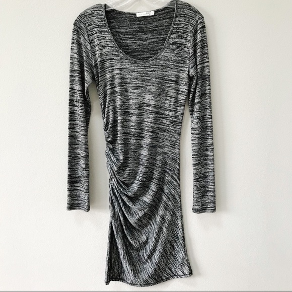 long sleeve sweater midi dress